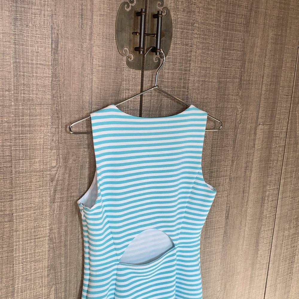 LIlly Pulitzer Shorely Ottoman Stripe Cut‎ Out Dress - Picture 14 of 16